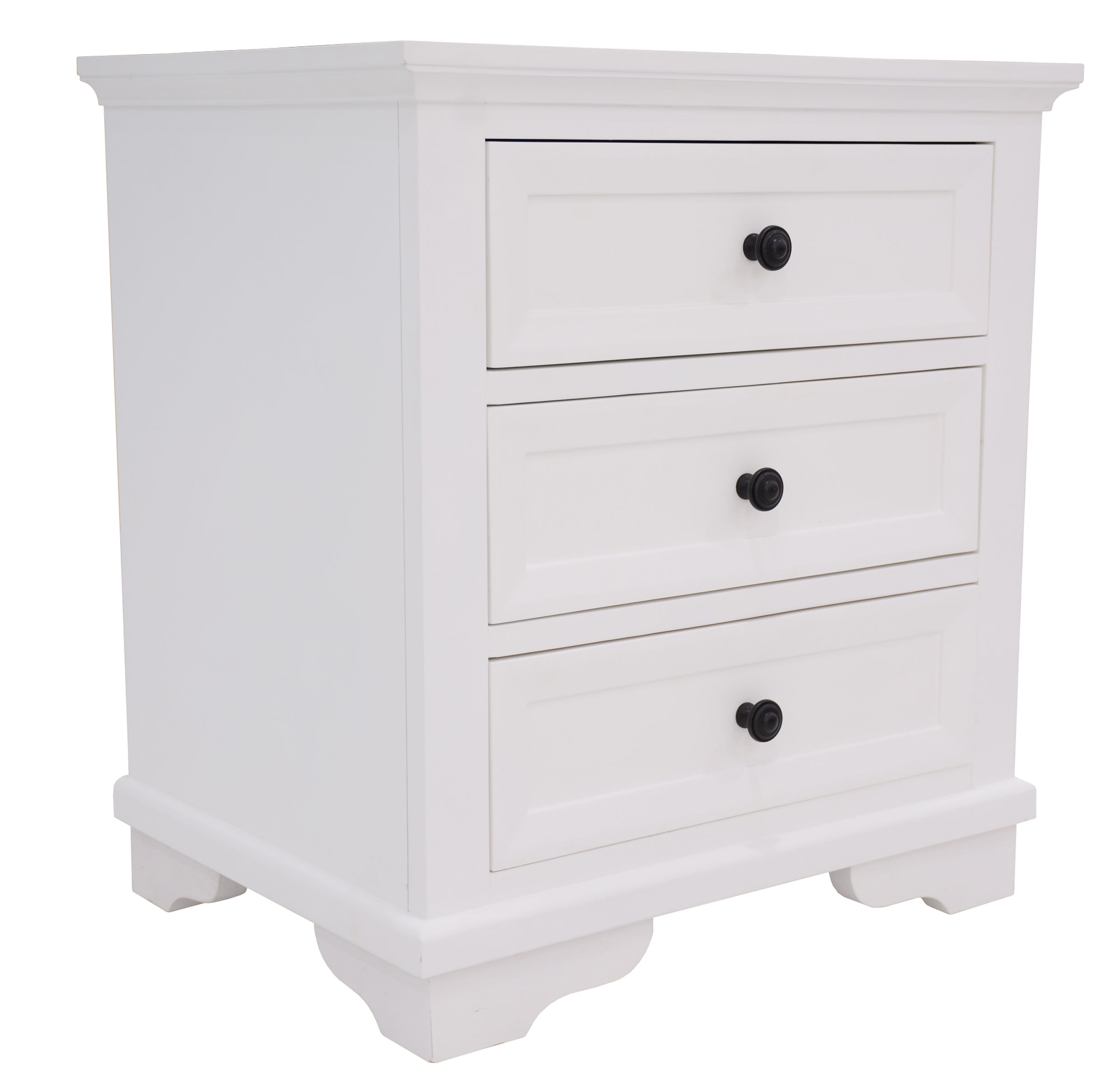 CHANELLE QUEEN 4 PIECE (TALLBOY) BEDROOM SUITE (22-9-5-14-14-1) - WHITE