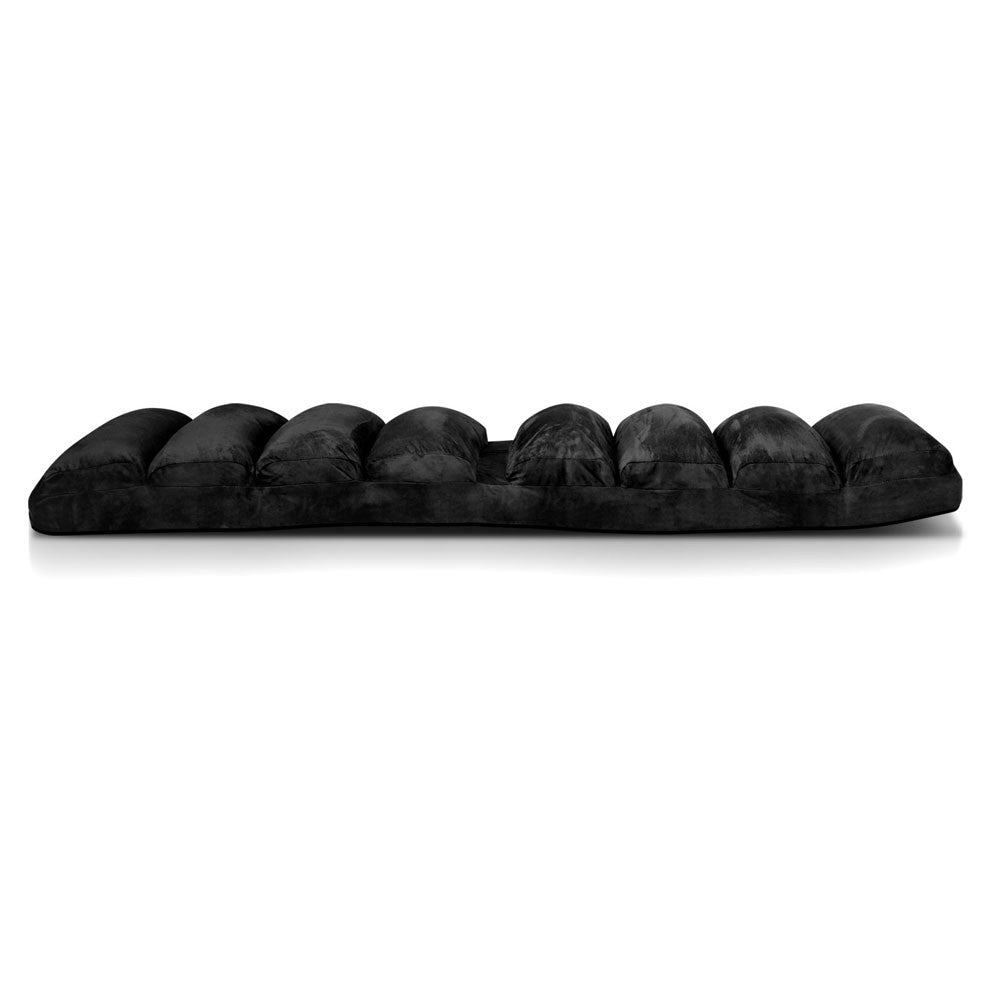 ABINAS LOUNGE SOFA CHAIR WITH 3 ADJUSTABLE SECTIONS - BLACK
