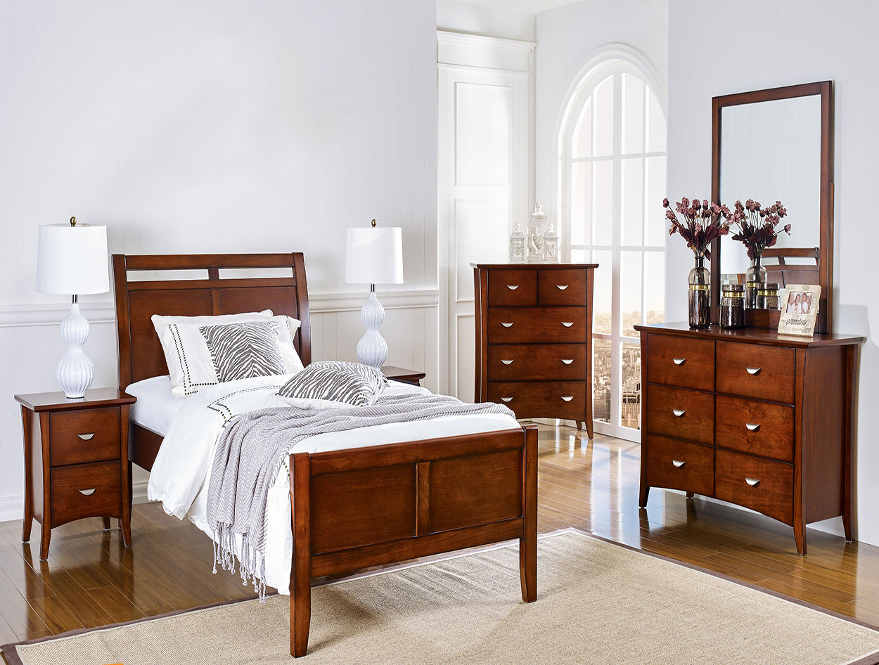 LISERLI (5209) SINGLE OR KING SINGLE 5 PIECE BEDROOM SUITE - AS PICTURED