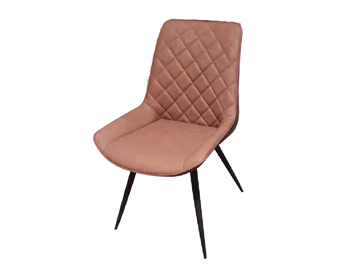 ALTINA PU LEATHER DINING CHAIR - TAN