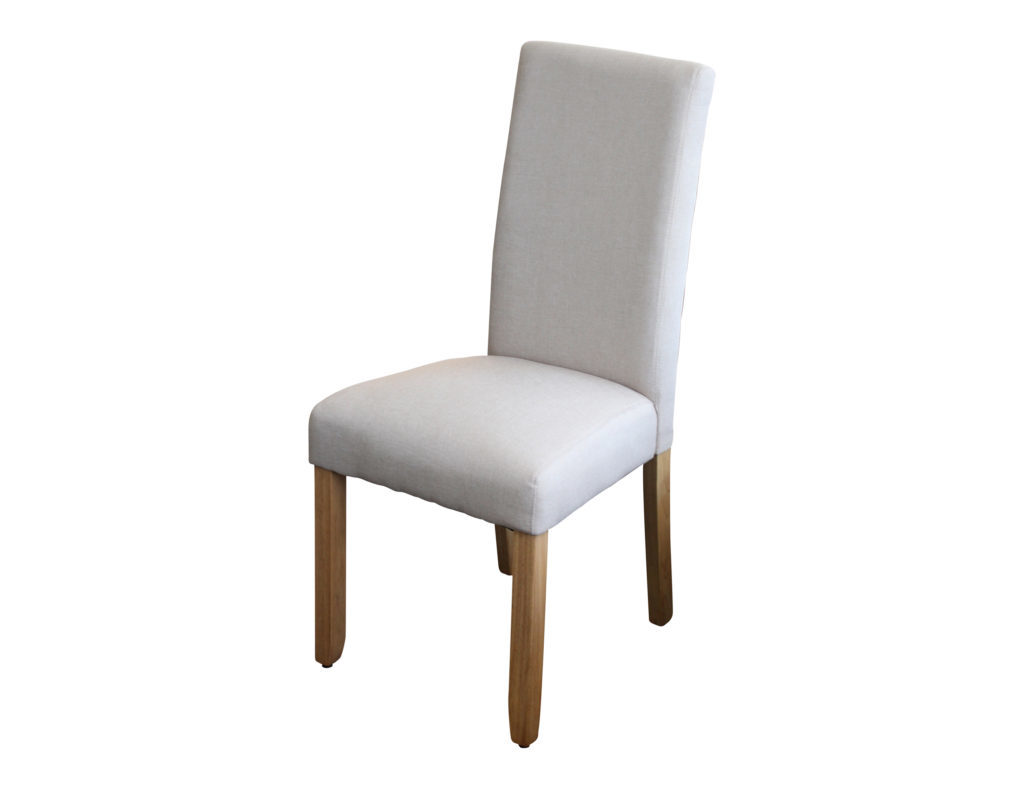 ASHTON SET OF 2 FABRIC UPHOLSTERED DINING CHAIR -  BEIGE 