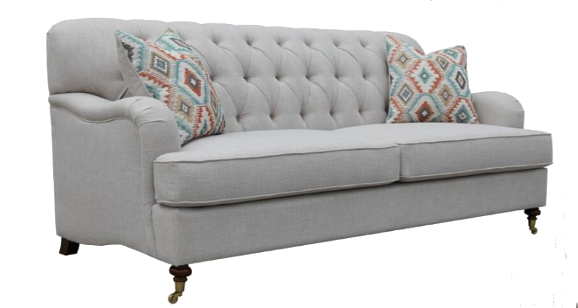 PARIS 3S + 2S  + ARM CHAIR FABRIC LOUNGE SUITE - (MODEL - 6-12-15-18-9-4-1) AS PICTURED