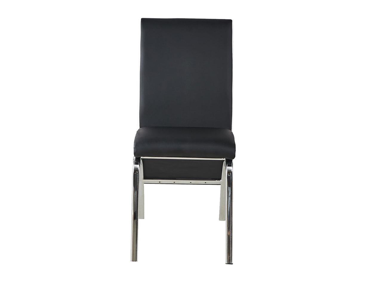 DANEIRIS (DC110) DINING CHAIR - 910(H) x 630(W) x 440(D) - BLACK & WHITE