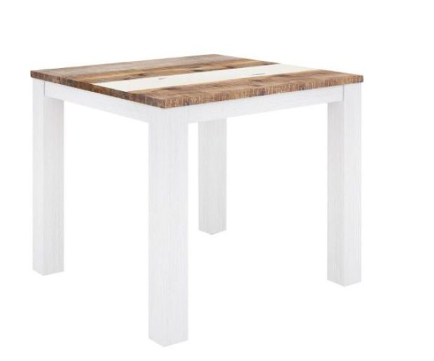ROVER 5 PIECE DINING SETTING WITH SQUARE HARDWOOD DINING TABLE - 900(L) x 900(W) - (4-15-22-5-18) - MULTI-COLOR
