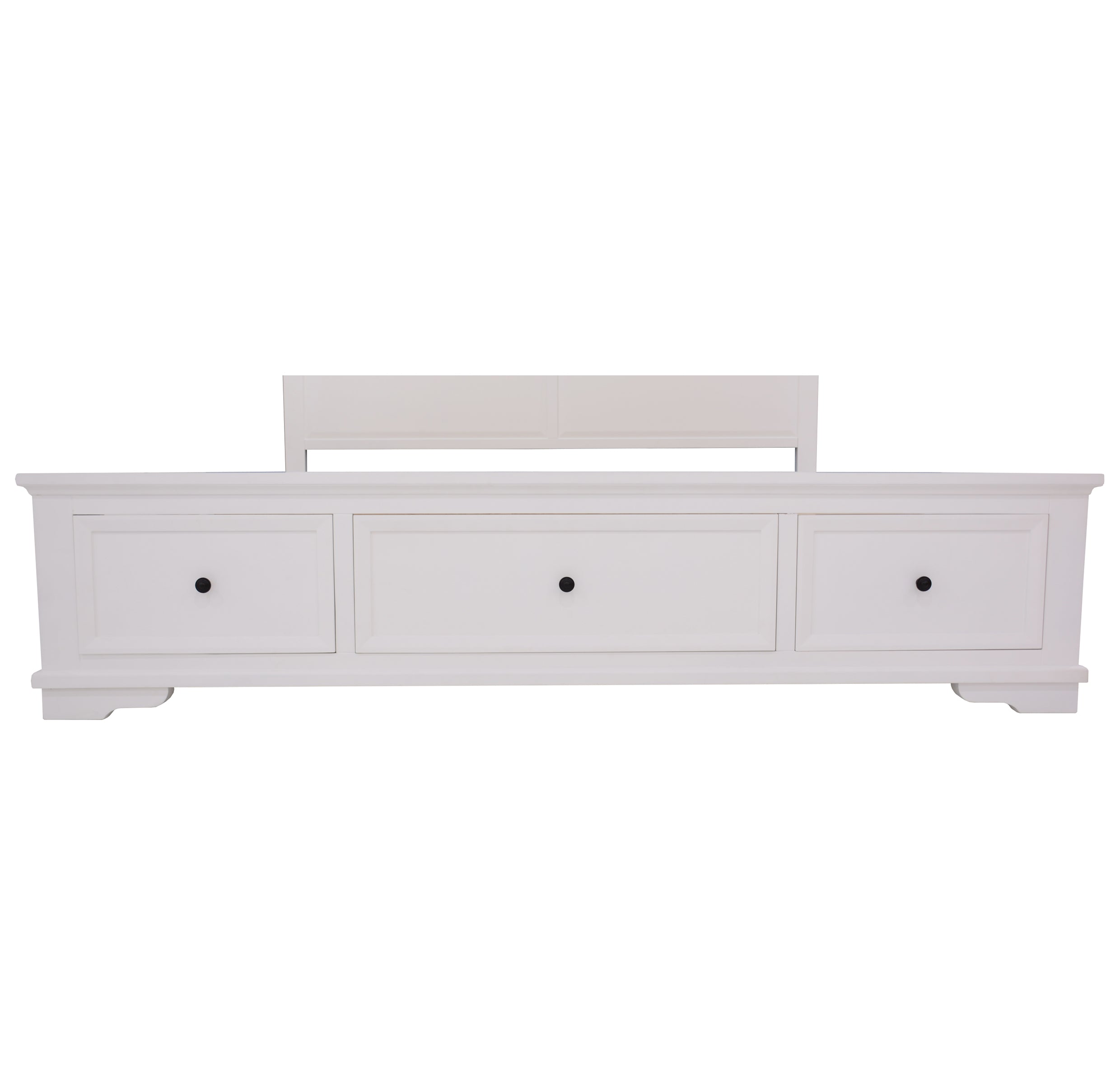 CHANELLE QUEEN 4 PIECE (TALLBOY) BEDROOM SUITE (22-9-5-14-14-1) - WHITE