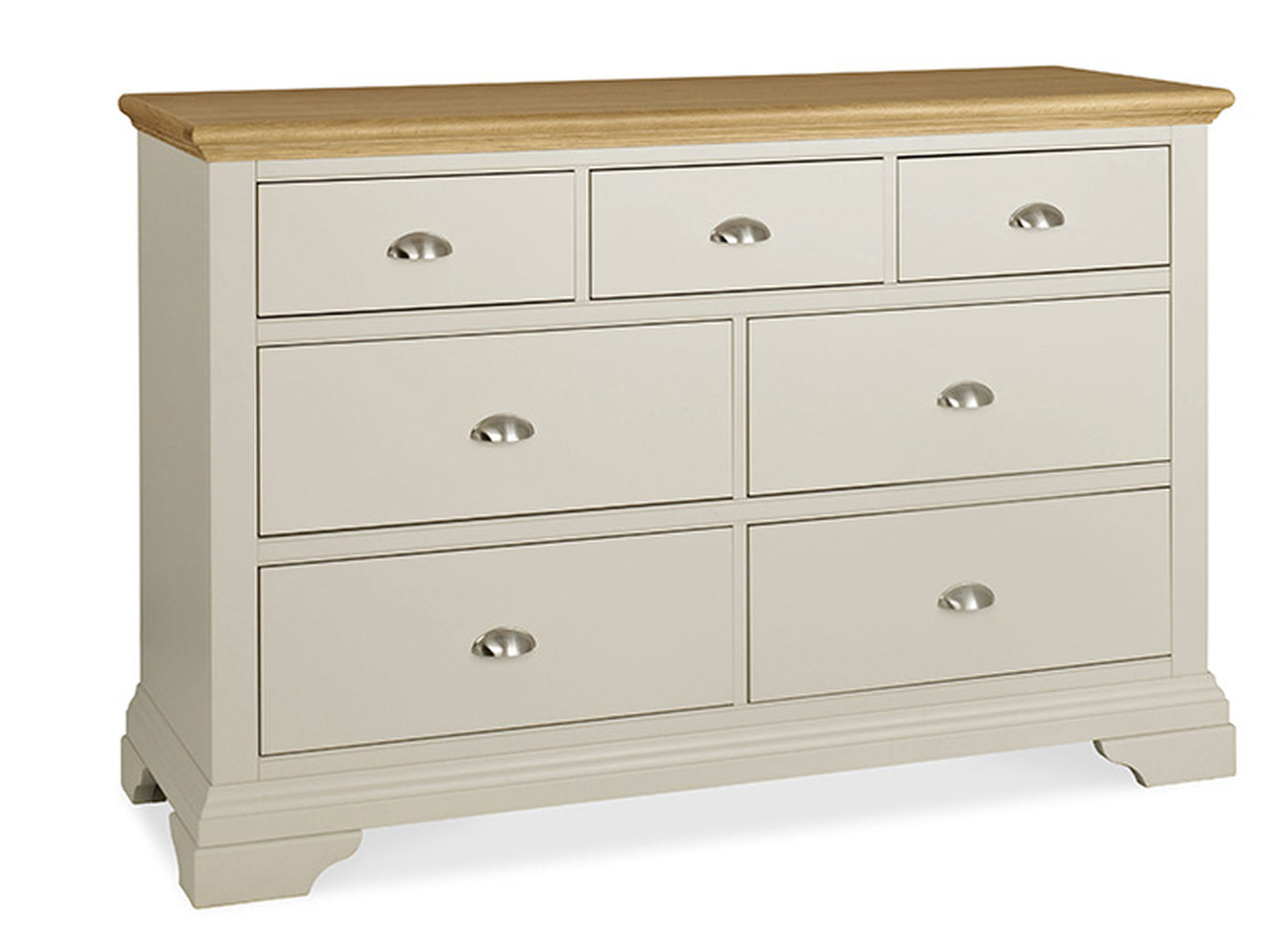 EXCLUSIVE COLLECTION: DOUBLE OR QUEEN HAMPSTEAD 6 PIECE (THE LOT) BEDROOM SUITE + STOOL - SOFT GRAY PALE OAK - FREE SHIPPING