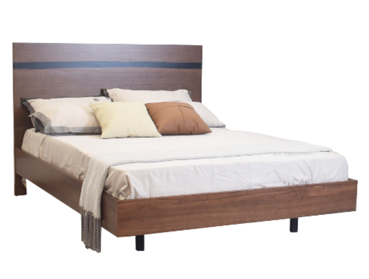 YURI QUEEN 4 PIECE (TALLBOY) BEDROOM SUITE - WALNUT