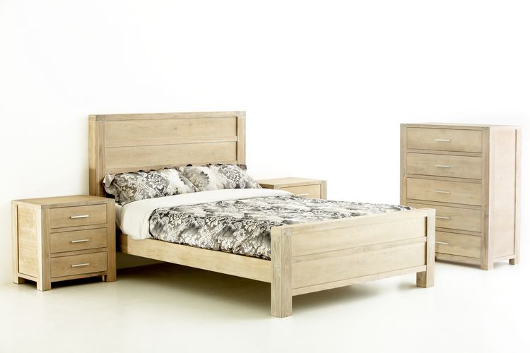 TRIBECA (346) QUEEN 4 PIECE TALLBOY BEDROOM SUITE - ASSORTED COLOURS