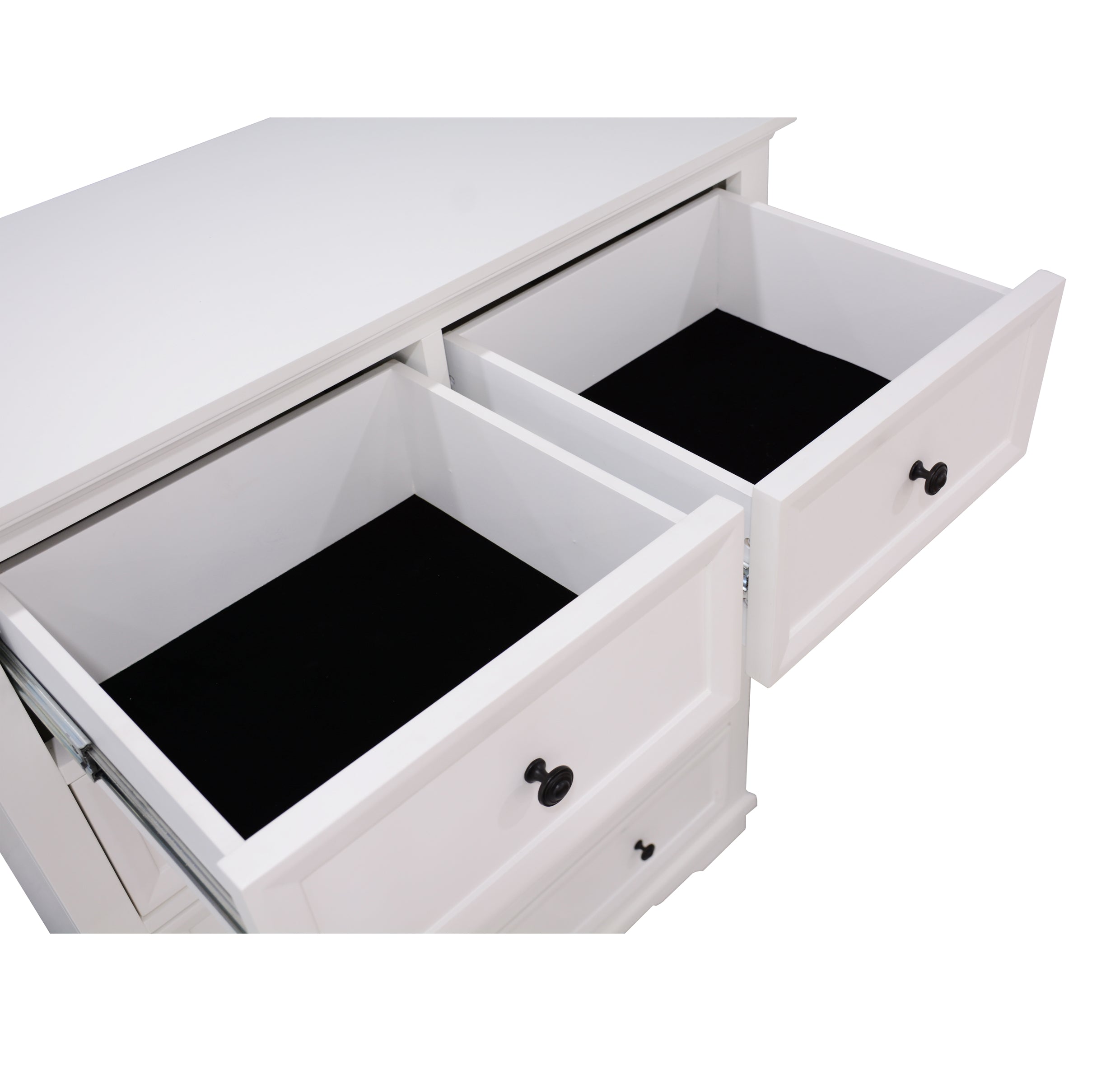 CHANELLE QUEEN 4 PIECE (TALLBOY) BEDROOM SUITE (22-9-5-14-14-1) - WHITE