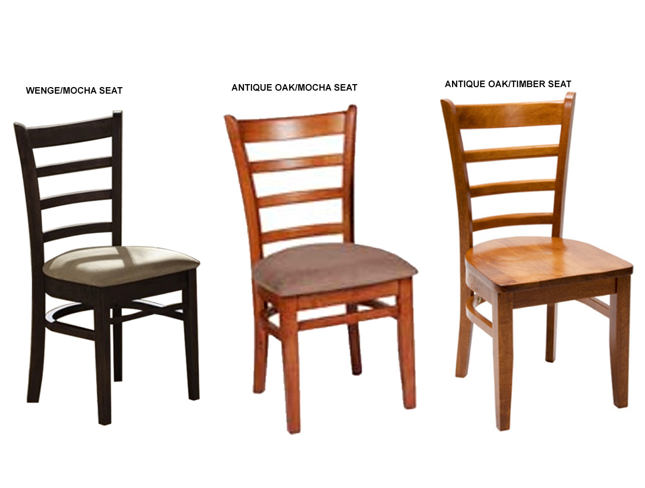 JAGUAR HARDWOOD DINING CHAIR COLLECTION - ASSORTED COLOURS