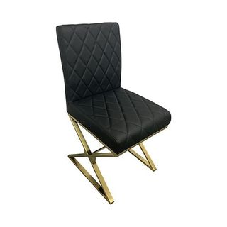 CYRENE (SET OF 2) DINING CHAIR -  BLACK
