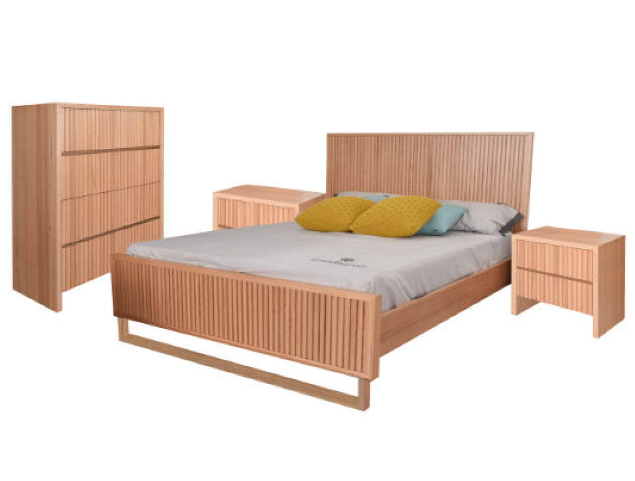 KILDARE QUEEN 4 PIECE (TALLBOY) BEDROOM SUITE - MESSMATE