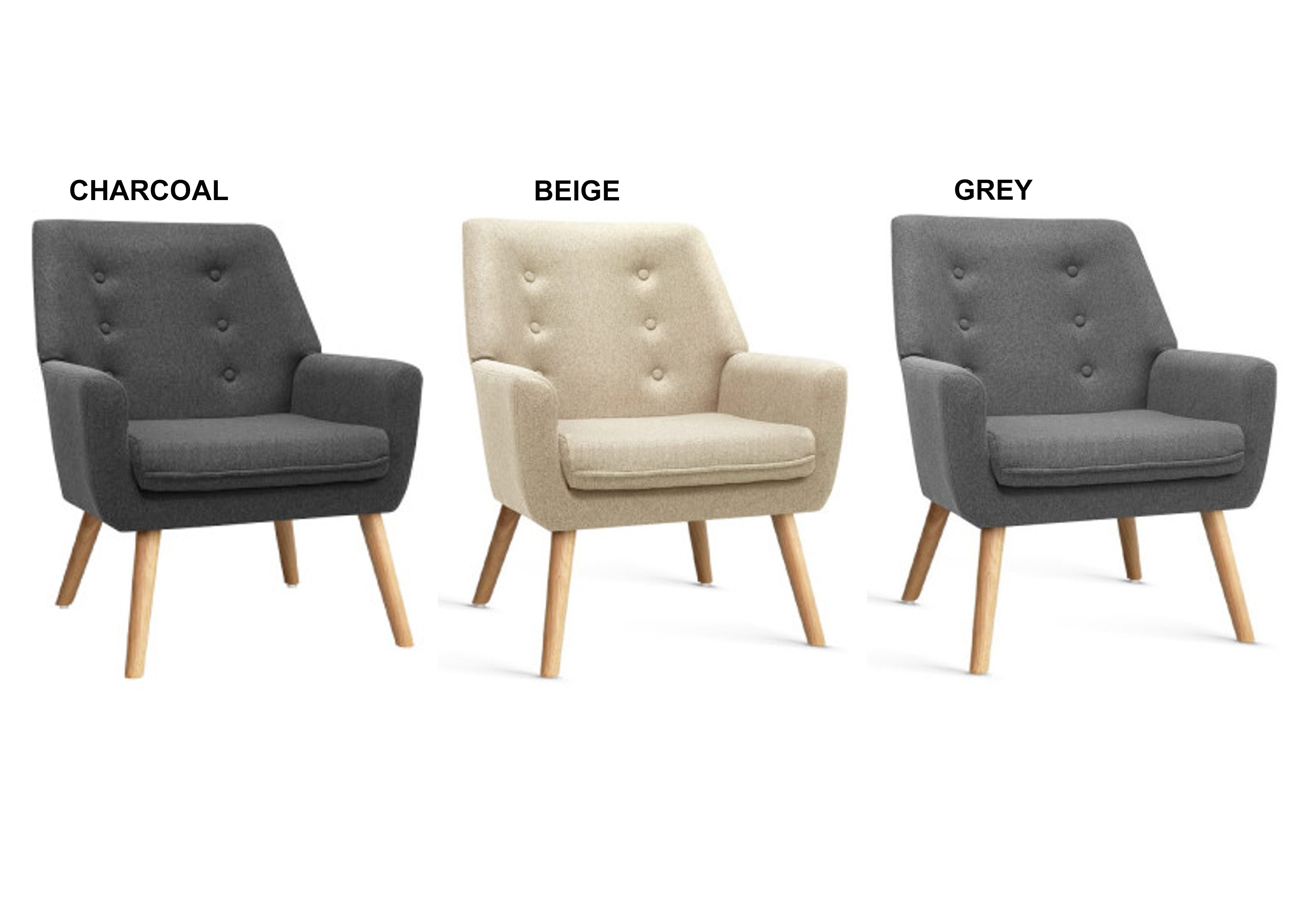 ROSANNE ARMCHAIR TUB SINGLE DINING CHAIR - ASSORTED COLOURS