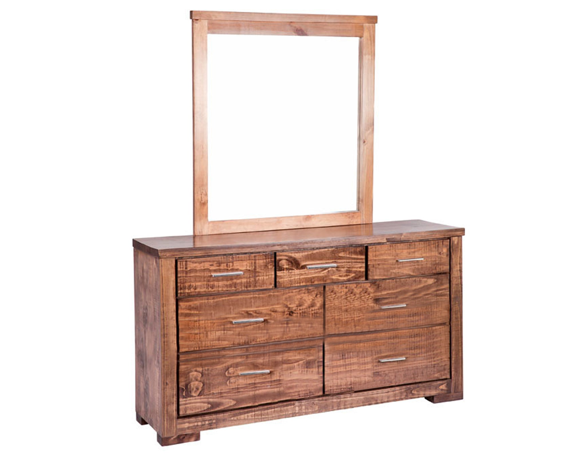 RUSTICED DOUBLE OR QUEEN 6 PIECE (THE LOT) BEDROOM SUITE - RUSTIC 