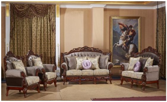 SOFIA SOFA FABRIC LOUNGE SUITE 3+ 2+1 - AS PICTURED