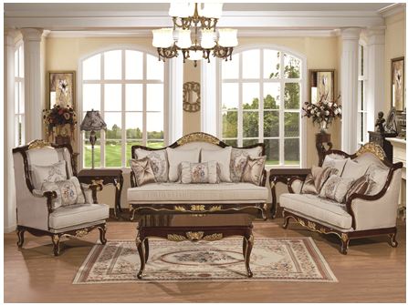 SALLY SOFA FABRIC LOUNGE SUITE 3+ 2+1 - AS PICTURED