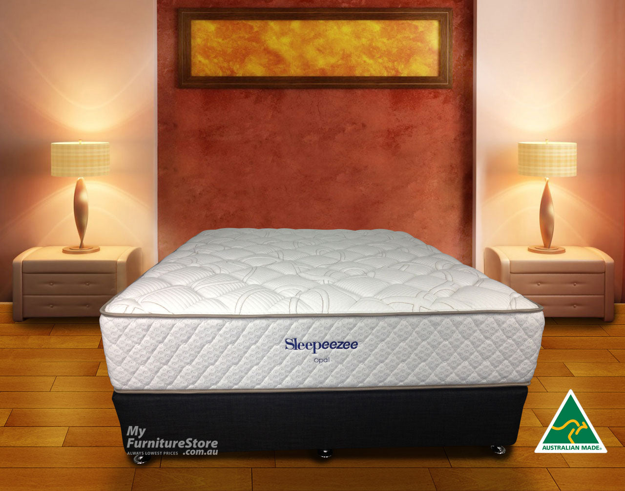 DOUBLE OPAL POCKET SPRING + LATEX MATTRESS - MEDIUM