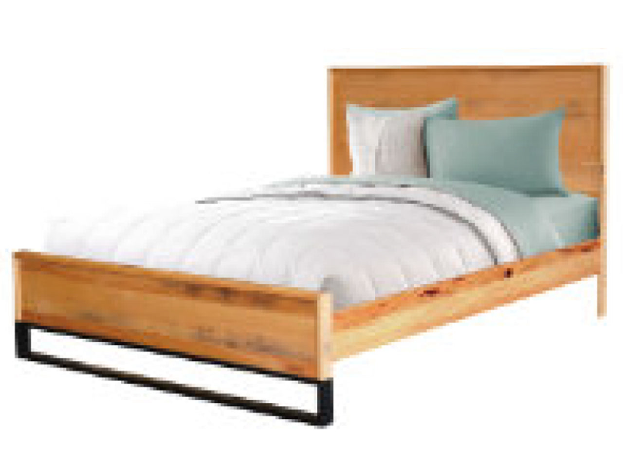 SYMTHESDALE QUEEN 4 PIECE (TALLBOY) BEDROOM SUITE - TASSIE OAK - ROUGH SAWN