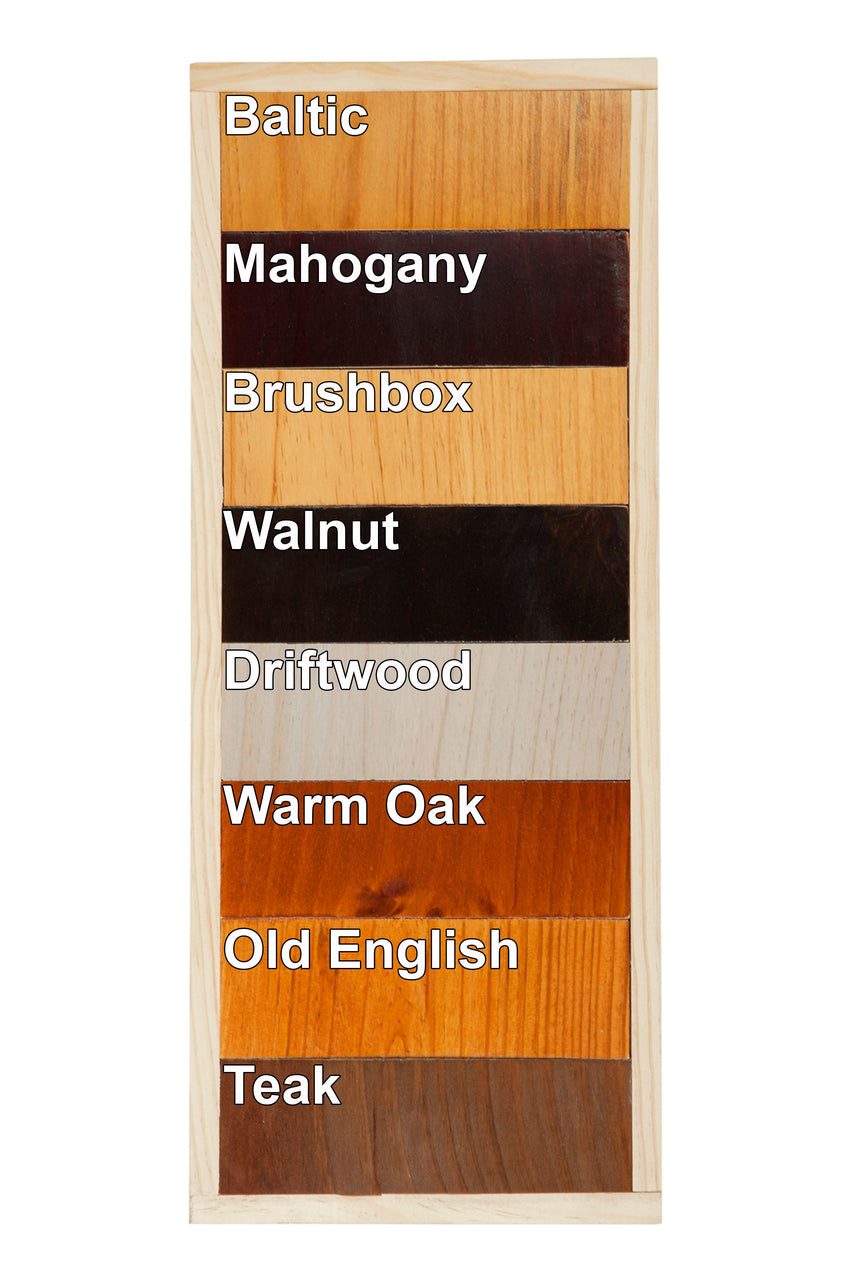 XAVIAN (AUSSIE MADE) DOUBLE OR QUEEN 4 PIECE (TALLBOY) BEDROOM SUITE - ASSORTED STAINED COLOURS
