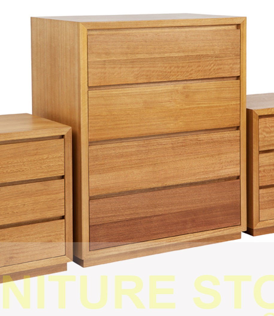 MORGAN (AUSSIE MADE) DOUBLE OR QUEEN 4 PIECE (TALLBOY) BEDROOM SUITE - ASSORTED COLOURS