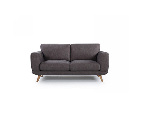 ALASKA 3 + 2 SEATER FABRIC SOFA  LOUNGE SET - BROWN