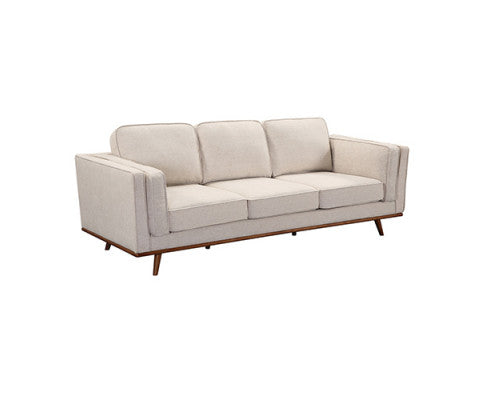 NAILAH 3 + 2 SEATER FABRIC  SOFA  LOUNGE SET - BEIGE