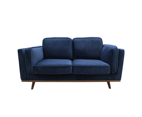  NAILAH 3 + 2 SEATER FABRIC  SOFA  LOUNGE SET - BLUE