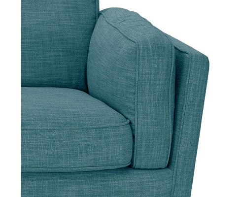 NAILAH 3 + 2 SEATER FABRIC  SOFA  LOUNGE SET - TEAL