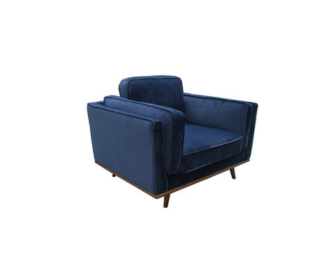 NAILAH 3 + 2 + 1 SEATER FABRIC  SOFA  LOUNGE SET - BLUE