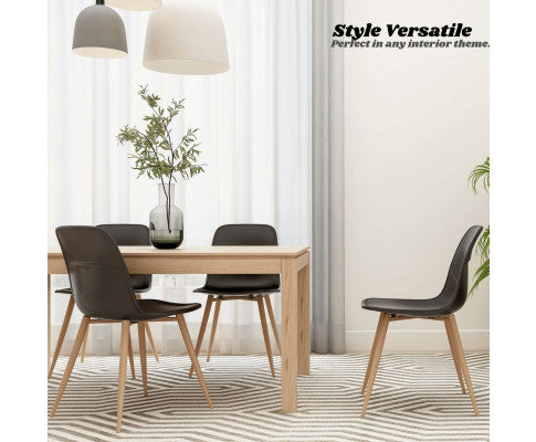 AIKEN (SET OF 2) DINING CHAIR - BLACK