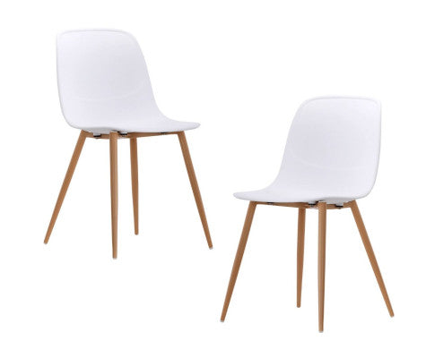AIKEN (SET OF 2) DINING CHAIR - WHITE