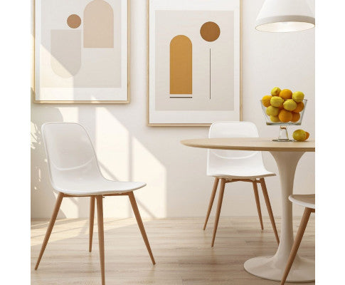 AIKEN (SET OF 2) DINING CHAIR - WHITE