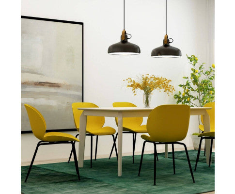 VALMER (SET OF 2) DINING CHAIR - YELLOW