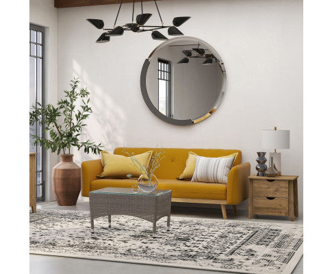 MAKYNLEE 3 SEATER FABRIC FOLDABLE SOFA BED - YELLOW