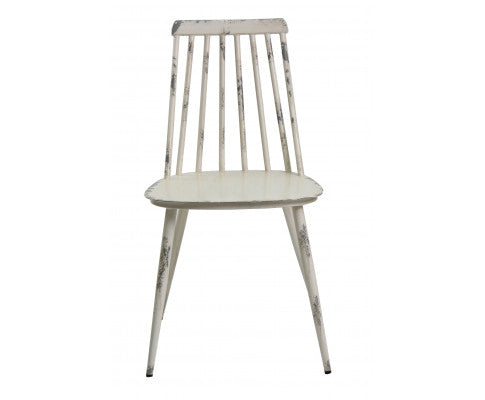 AURELIUM (SET OF 2) INDOOR/ OURDOOR ALUMINIUM DINING CHAIR - WHITE