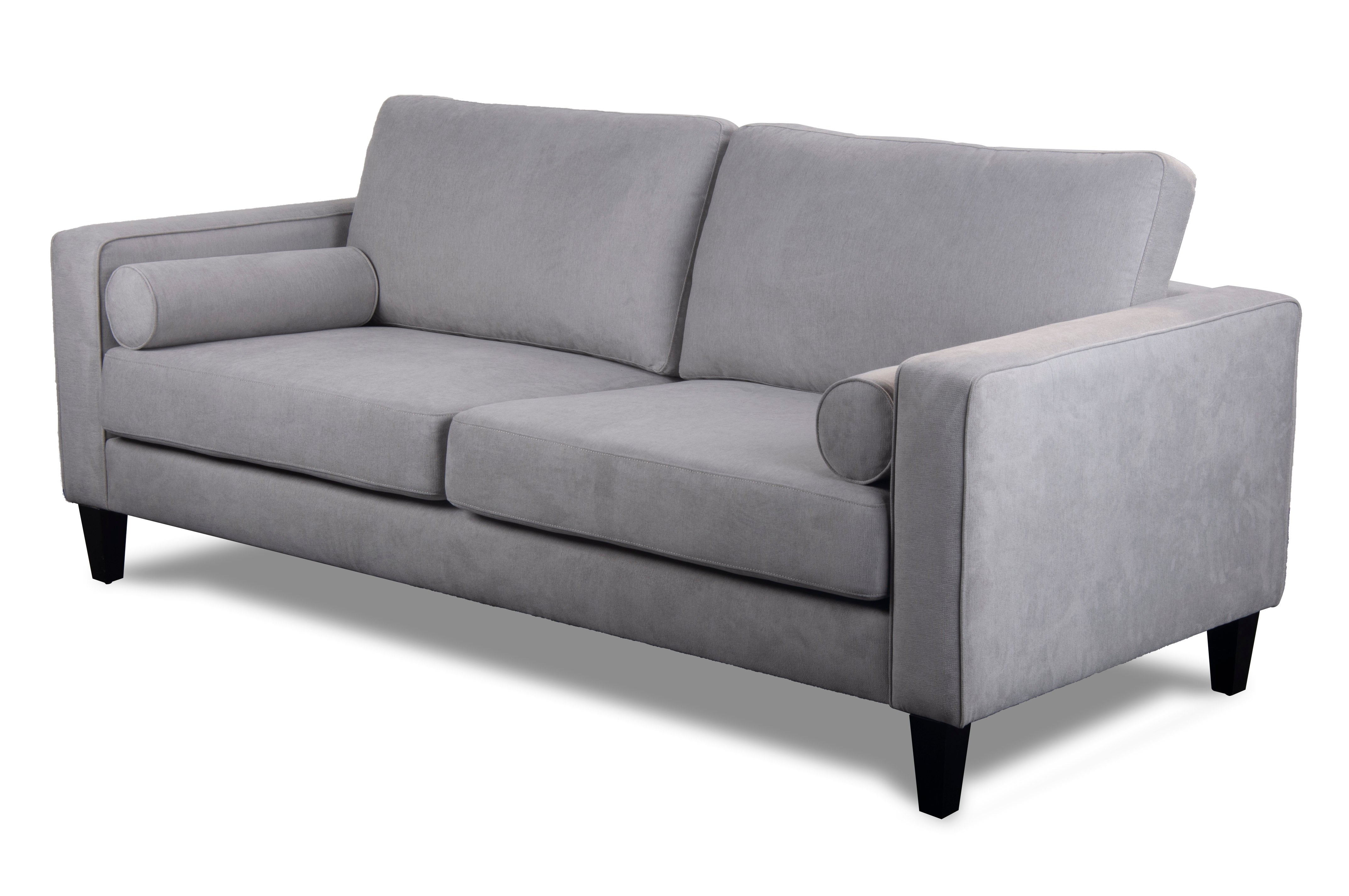 EDEN 3 SEATER SOFA WITH BOLSTERS - 2140(W) x 880(D) - NOUGET