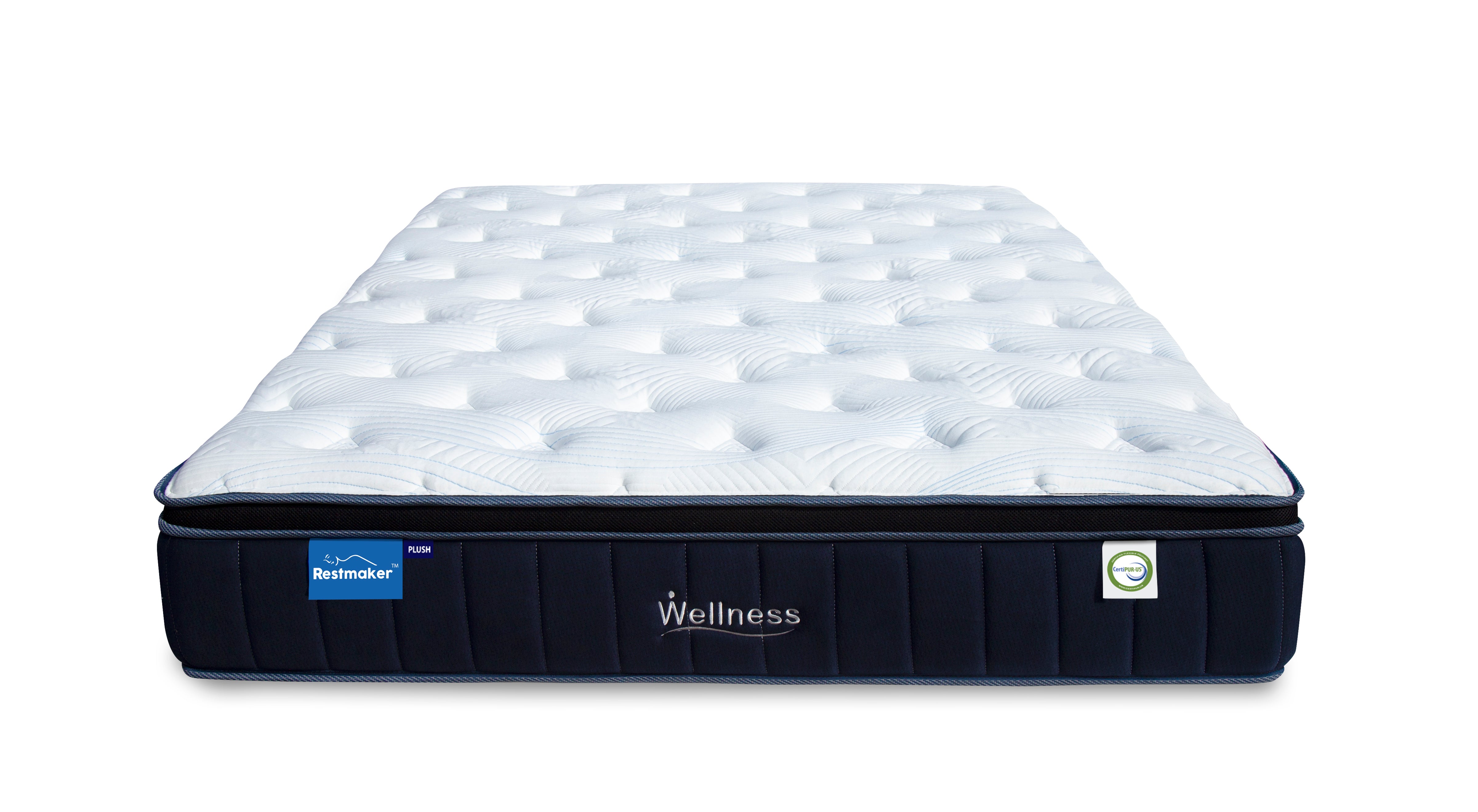 DOUBLE WELLNESS EURO TOP POCKET SPRING MATTRESS WITH 360 FOAM BOX (IN A BOX) - MEDIUM