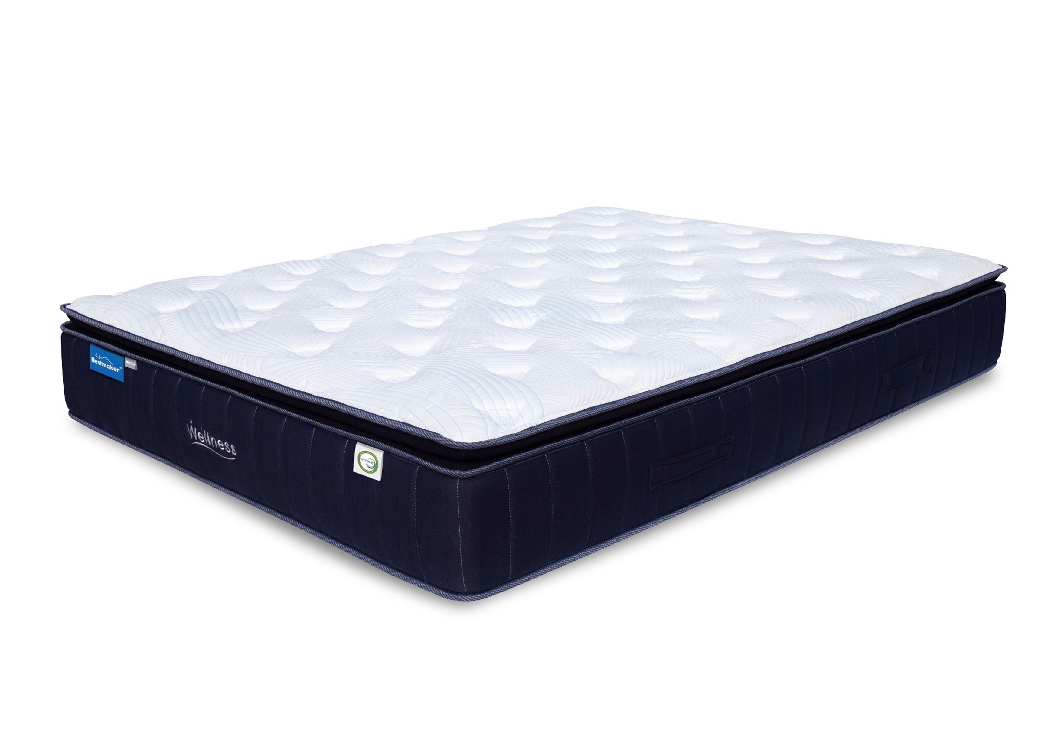 DOUBLE WELLNESS EURO TOP POCKET SPRING MATTRESS WITH 360 FOAM BOX (IN A BOX) - MEDIUM