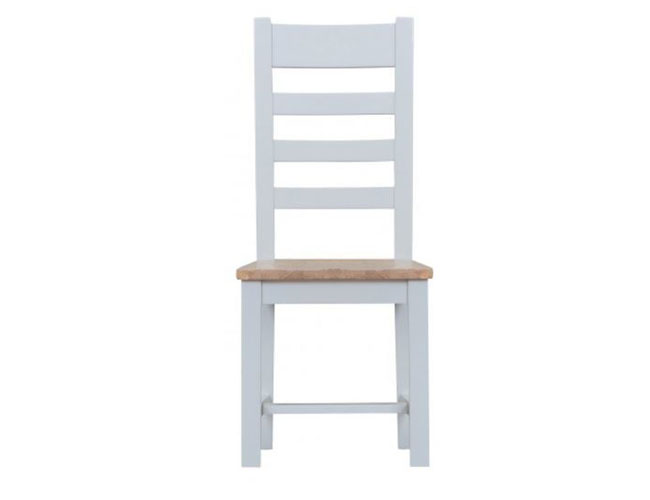 ARBETTA (TT-CH) LADDER BACK WOODEN SEAT DINING CHAIR  - TWO TONE