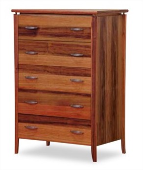 GLENDALE QUEEN 4 PIECE TALLBOY BEDROOM SUITE - BLACKWOOD