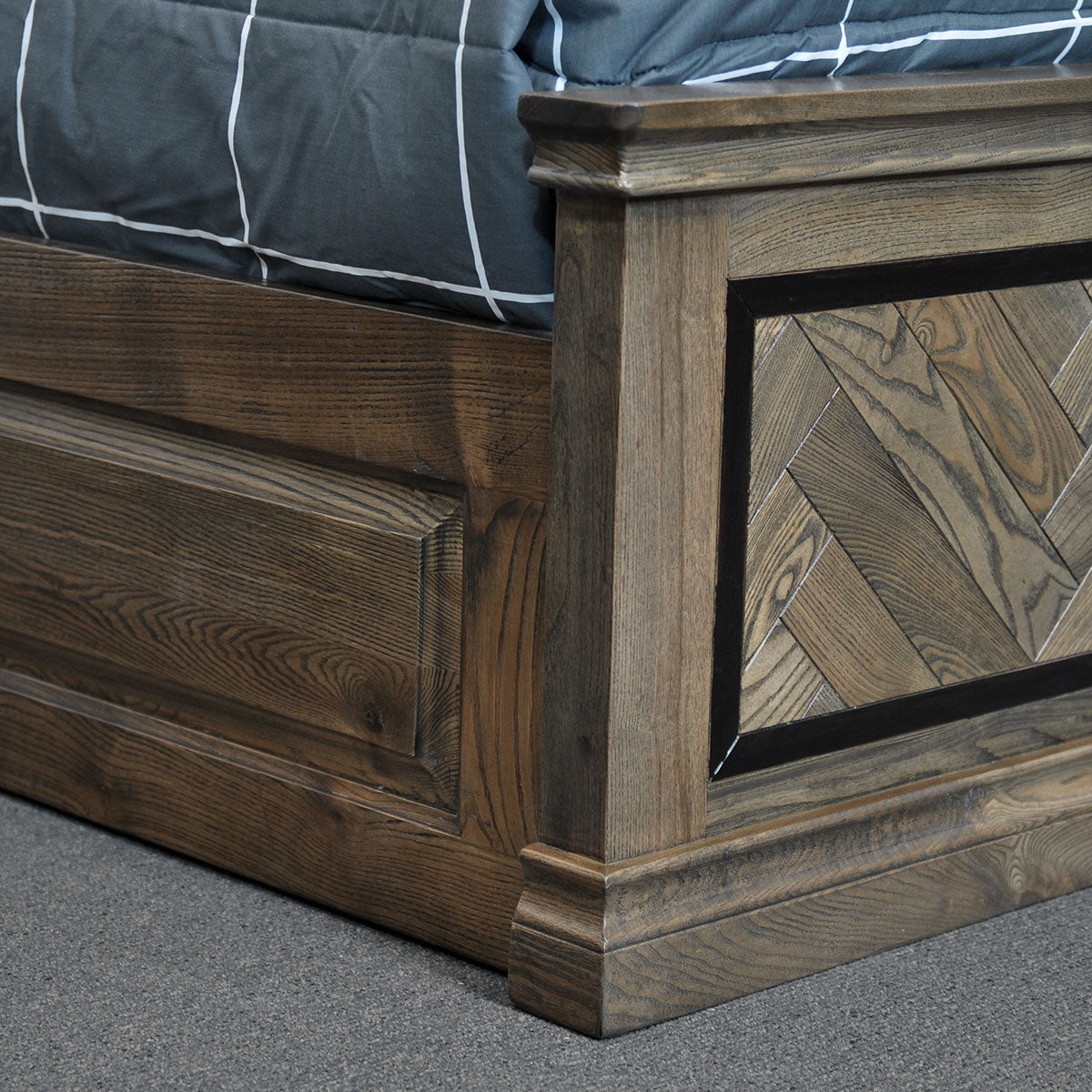  MOSAIC QUEEN 4 PIECE (TALLBOY ) OAK TIMBER  BEDROOM SUITE - ASH OAK